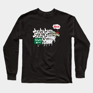 Anti NWO New World Order Long Sleeve T-Shirt